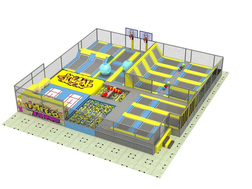 3666㎡ Trampoline Park with Vibrant Decor and Diverse Amusement Facilities