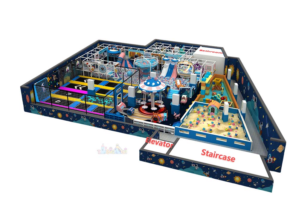  510 ㎡ Lively Indoor Playground with Diverse Amenities For Affordable Prices